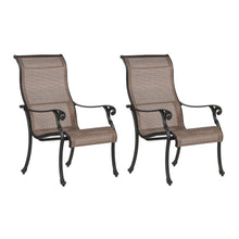 Load image into Gallery viewer, Sling Patio 2 Chairs With Aluminum Frame, All-Weather Furniture, Dark Lava Bronze
