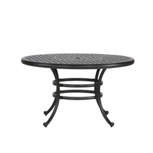 Load image into Gallery viewer, 52&quot; Cast Aluminum Round Dining Table, Dark Lava Bronze
