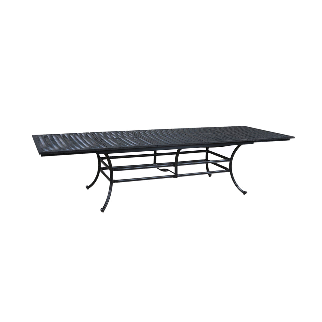 Rectangle Extension Dining Table, Dark Lava Bronze