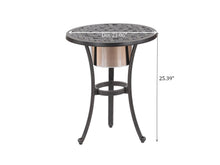 Load image into Gallery viewer, 21&quot; Round Table With Ice Bucket, Dark Lava Bronze
