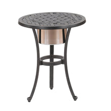 Load image into Gallery viewer, 21&quot; Round Table With Ice Bucket, Dark Lava Bronze
