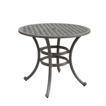 Load image into Gallery viewer, 36&quot; Cast Aluminum Round Dining Table, Heritage Grey
