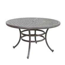 Load image into Gallery viewer, 52&quot; Cast Aluminum Round Dining Table, Heritage Grey
