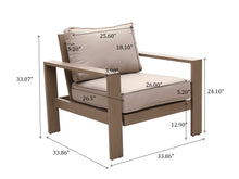 Load image into Gallery viewer, outdoor chairs With Cushion, Brama/Taupe
