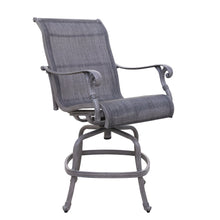 Load image into Gallery viewer, Outdoor Sling Counter Stool With Aluminum Frame
