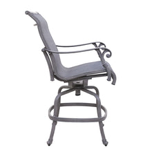 Load image into Gallery viewer, Outdoor Sling Counter Stool With Aluminum Frame
