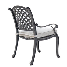 Load image into Gallery viewer, Cast Aluminum Dining Arm Chair With Cushion, Dark Lava Bronze/Sandstorm
