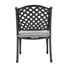 Load image into Gallery viewer, Cast Aluminum Dining Arm Chair With Cushion, Dark Lava Bronze/Sandstorm
