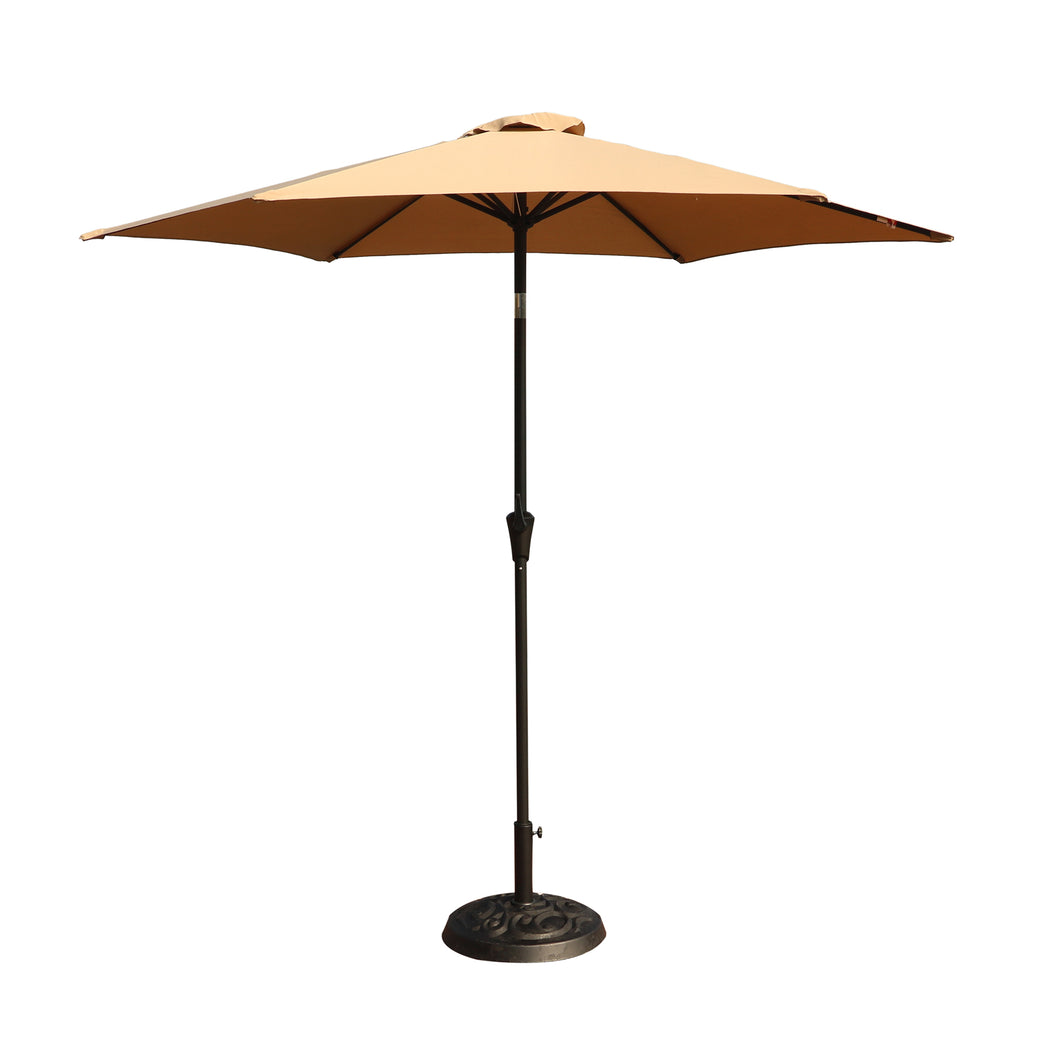 9' Pole Umbrella With Carry Bag, Taupe