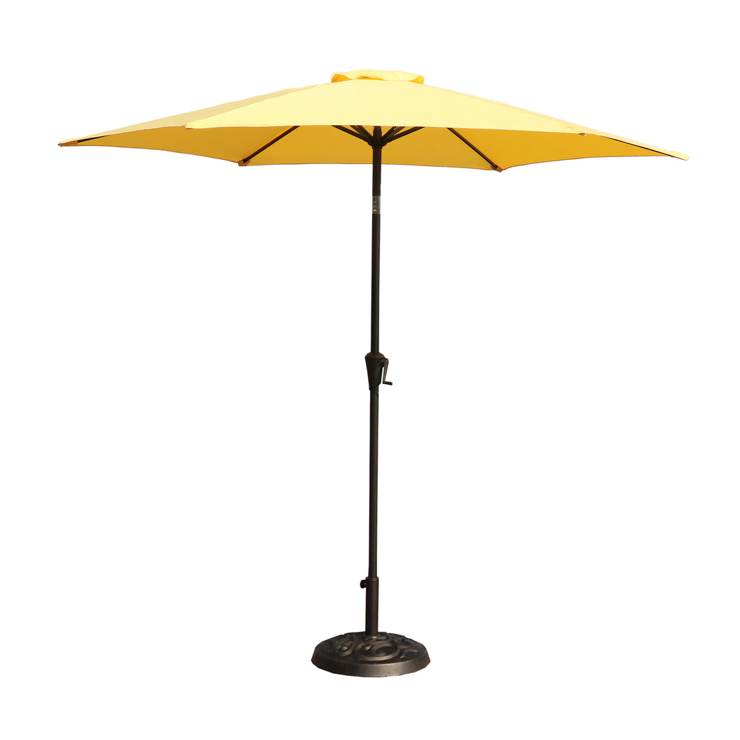 9' Pole Umbrella With Carry Bag, Yellow