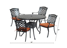 Load image into Gallery viewer, Cast Aluminum 5 PC Dining Set with Cushions (Container Order Only)
