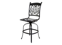 Load image into Gallery viewer, Cast Aluminum Armless Counter Barstool with Design (Set of 2)
