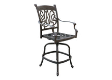 Load image into Gallery viewer, Cast Aluminum Counter Barstool with Design (Set of 2)
