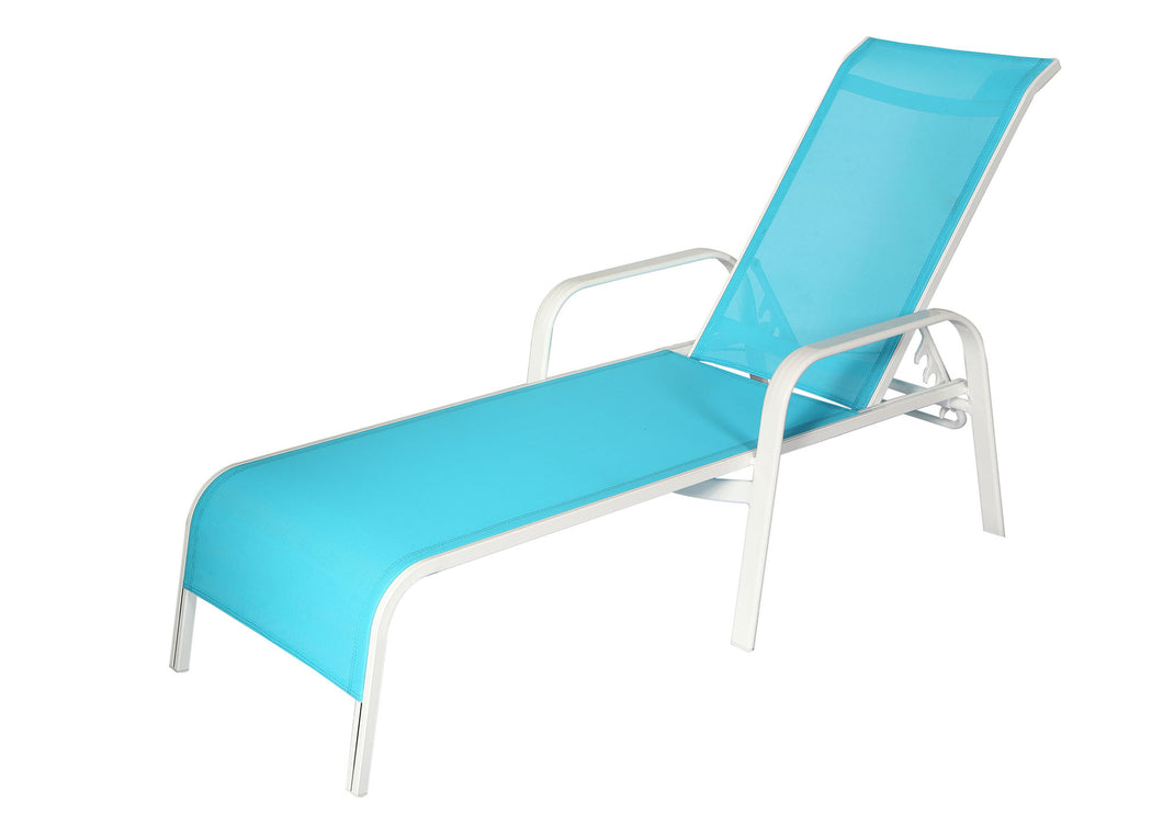 Commercial Chaise Lounge - Aqua (Container Order Only)