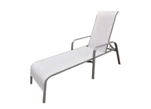 Load image into Gallery viewer, Commercial Chaise Lounge with Grey Sling Fabric (Set of 4) (Container Order Only)
