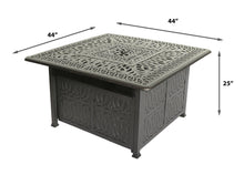 Load image into Gallery viewer, 44&quot; Square Chat Wrap Firepit Table (Classic) (Container Order Only)

