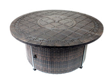 Load image into Gallery viewer, 52&quot; Round Aztec Chat Firepit Table (Burner or Ice Bucket NOT Included)
