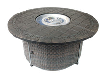 Load image into Gallery viewer, 52&quot; Round Aztec Chat Firepit Table (Burner or Ice Bucket Optional)
