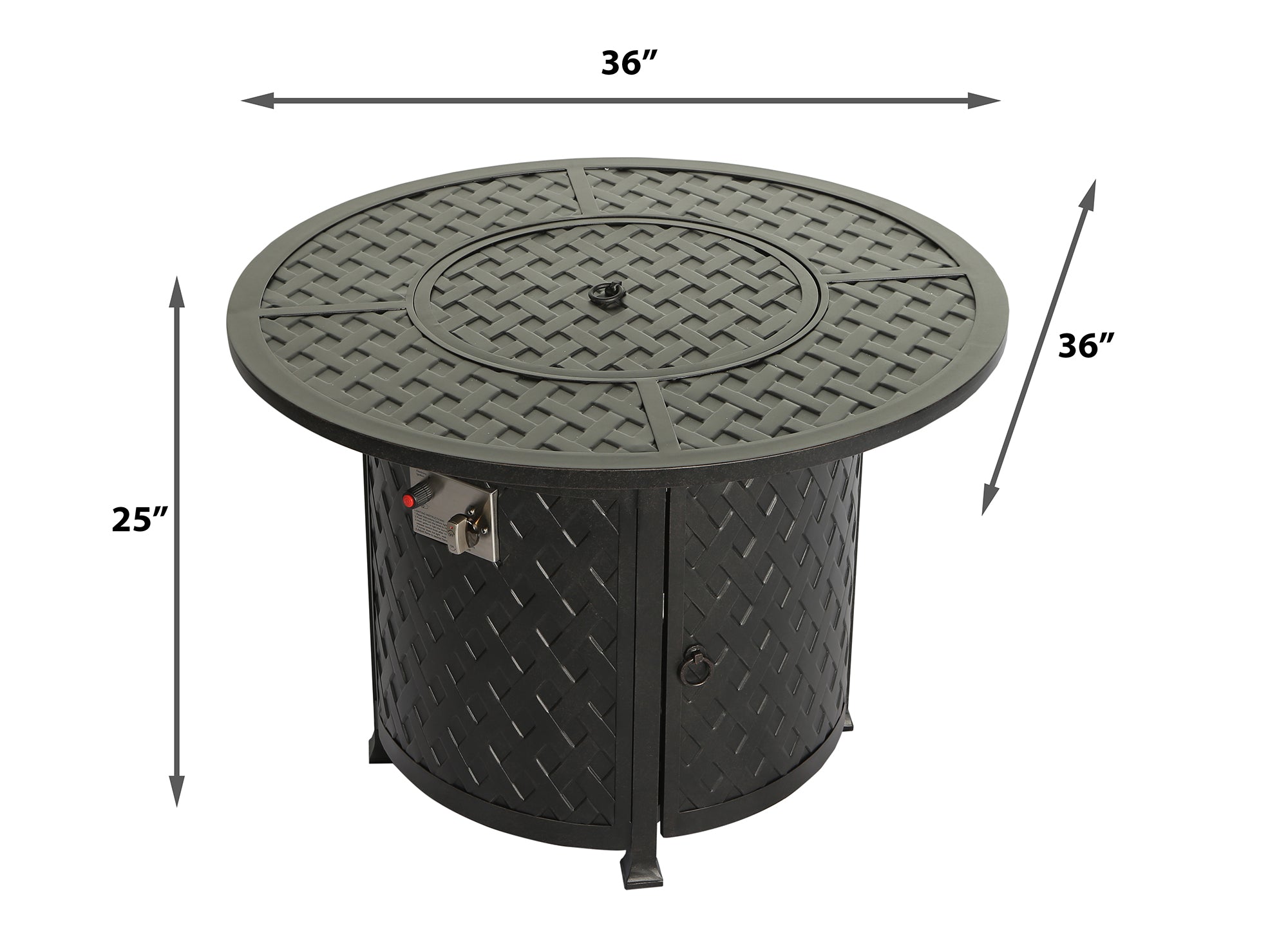 36 Round Bistro Firetable Classic Container Order Only