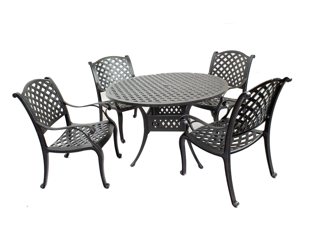 5PC Laced Dining Set with 48