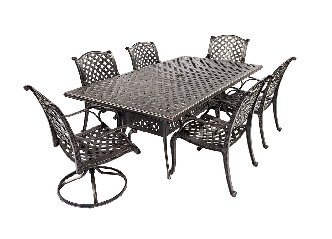 7PC Laced Dining Set with 86