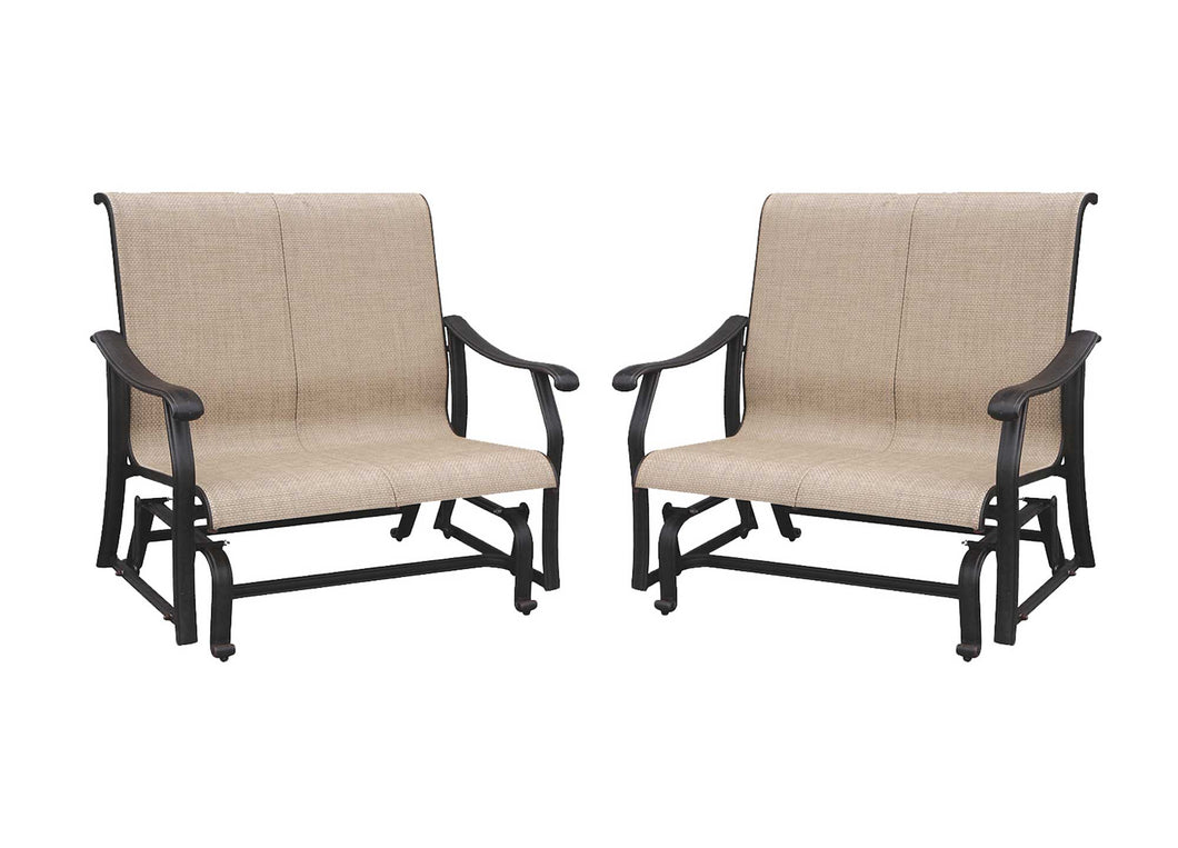 Sling Bench Loveseat Glider (Set of 2) (Container Order Only)