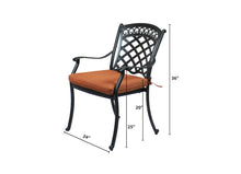 Load image into Gallery viewer, Cast Aluminum Dining Chairs with Cushions (Set of 4) (Container Order Only)
