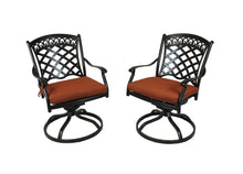 Load image into Gallery viewer, Cast Aluminum Swivel Rocker Chairs with Cushions (Set of 2) (Container Order Only)
